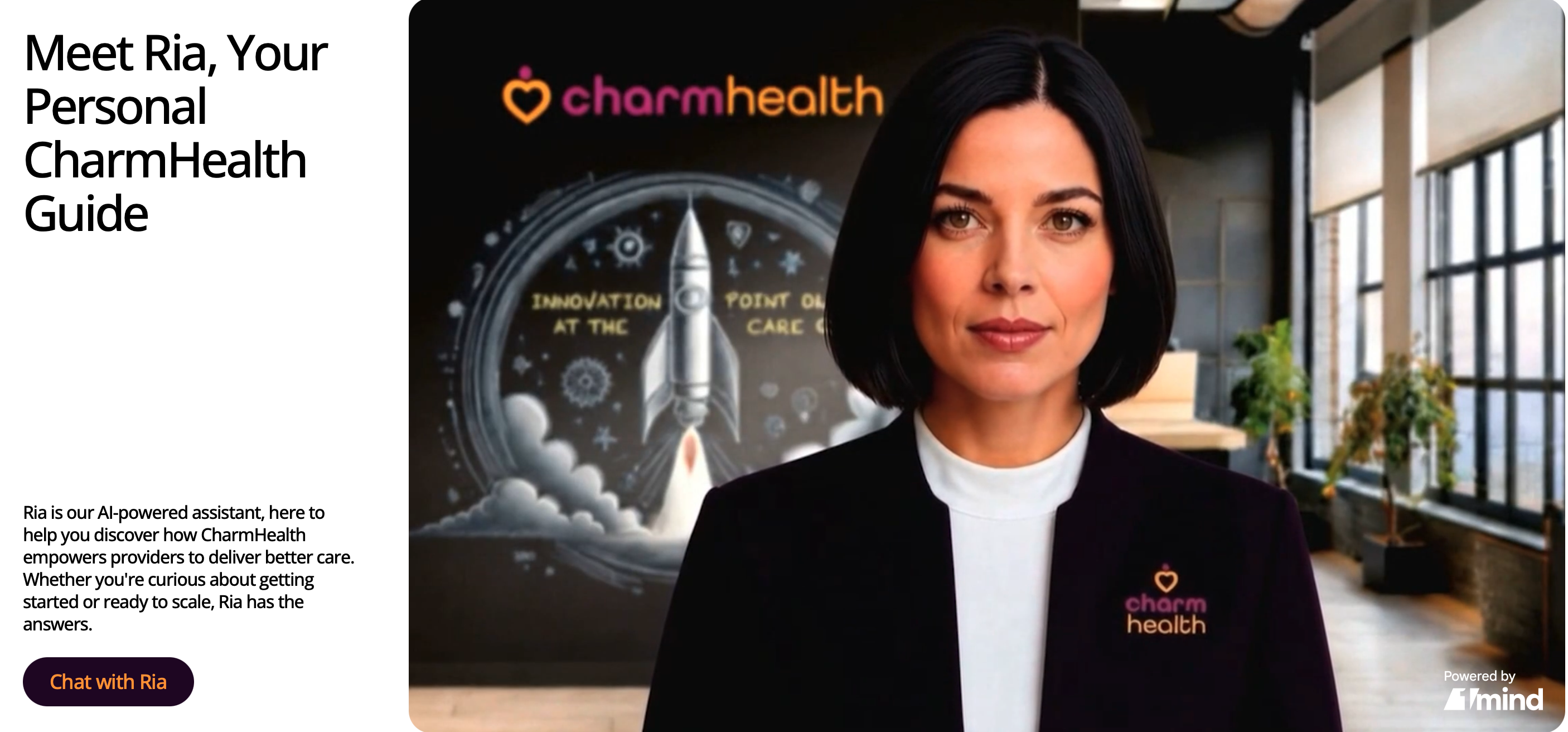 RIA on the CharmHealth homepage